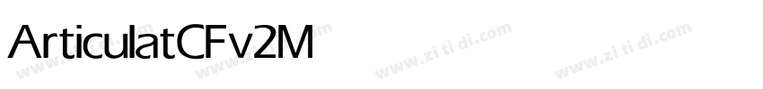 ArticulatCFv2 Medium字体转换